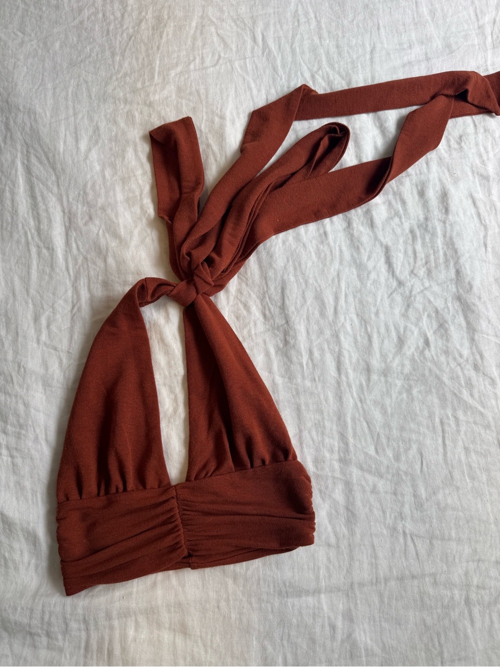 Tiger Mist Dark Orange Cropped Tank